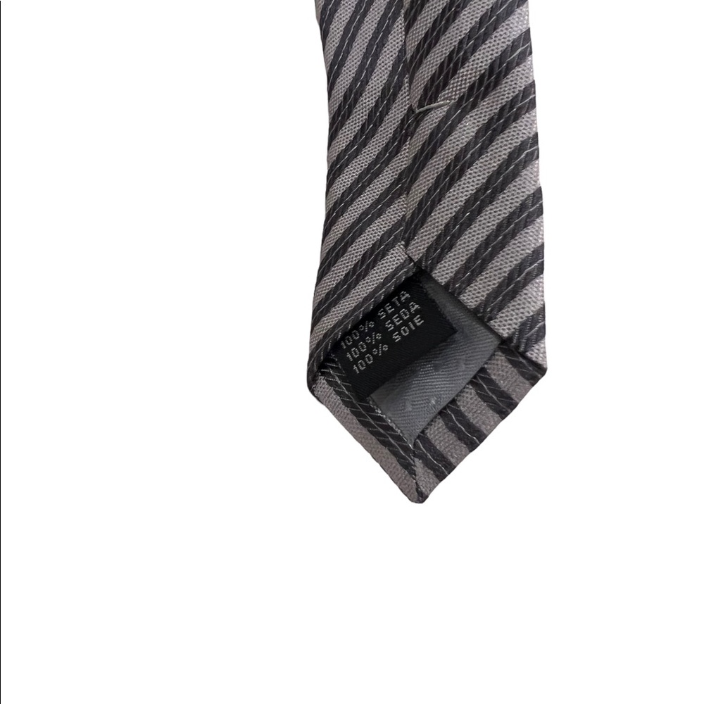 Yves Saint Laurent Pour Homme Mens Grey Striped N… - image 6